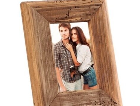 Cadre photo en pin recyclé