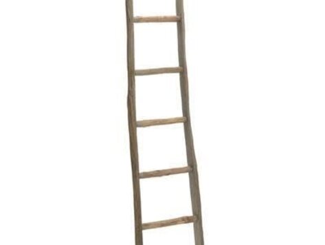 Échelle en bois naturel 60"