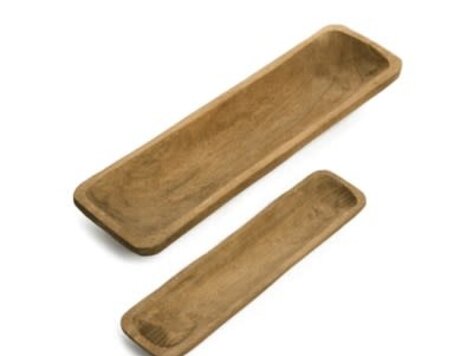 Cabaret en bois naturel 8" x 28"