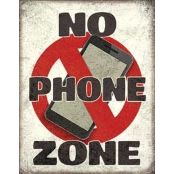 Affiche en métal - No phone zone