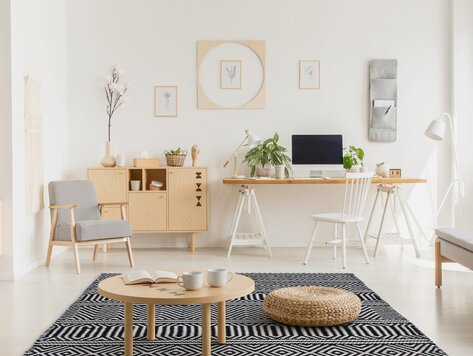 Tapis Dhurrie Geo Black  3'x5'