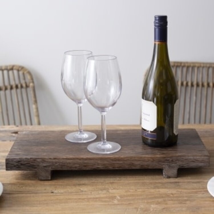 Plateau en bois sur pieds