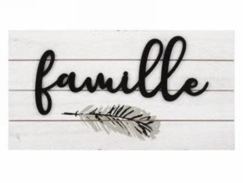 Plaque murale - Famille