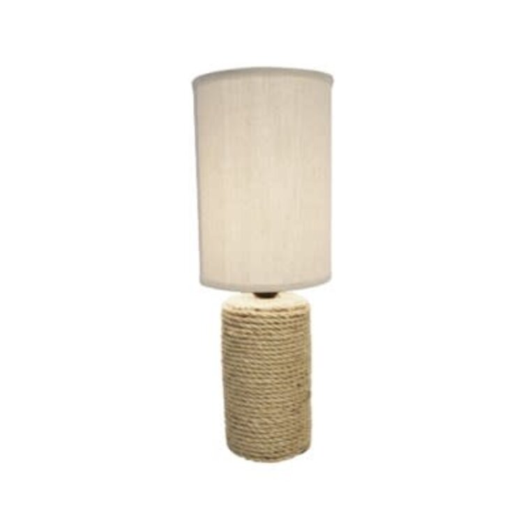 Lampe de table en jute