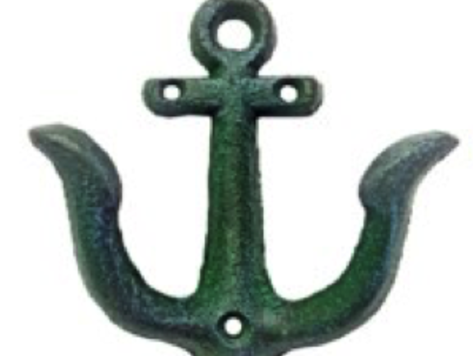 Crochet ancre verte
