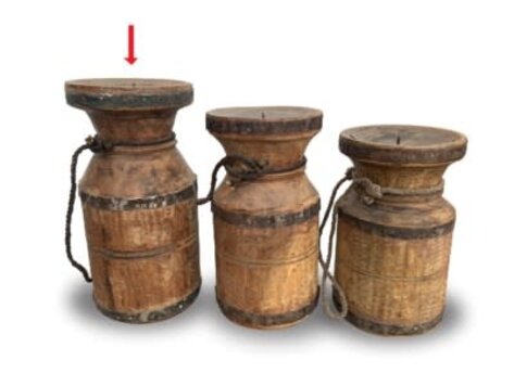 Chandelier antique 15"H