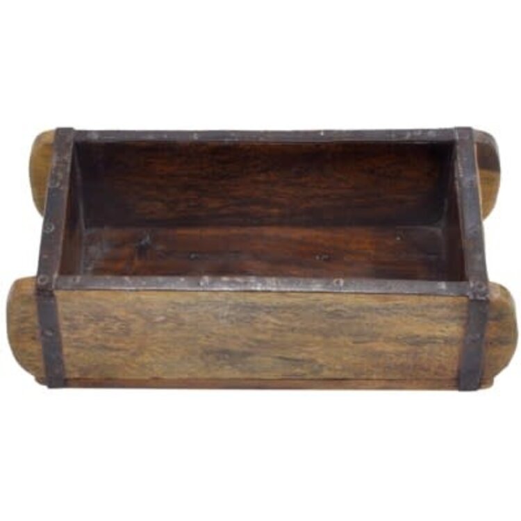 Moule à brique en bois brun