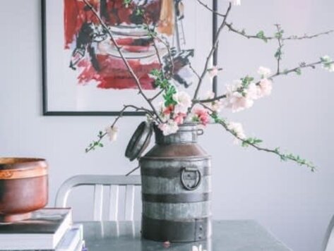 Récipient à lait en métal