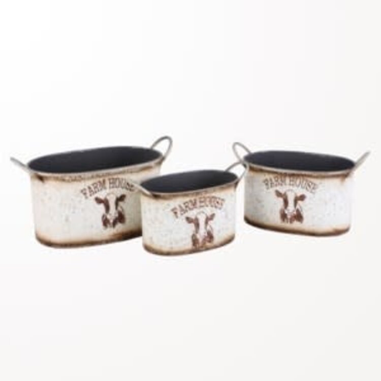 Pot ovale en métal Farm House - grand