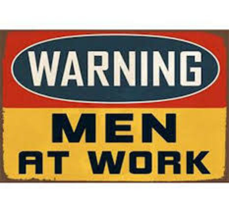 Affiche en métal - Men at work