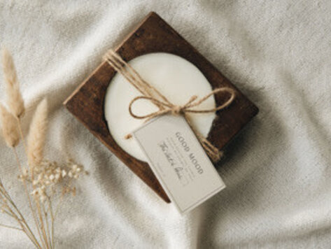 Bougie Moule à fromage  brun - 1 mèche