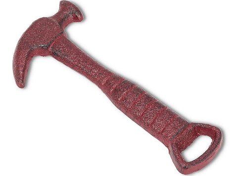 Ouvre-bouteille marteau rouge