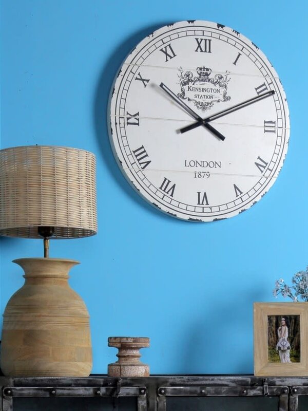 Horloge blanche rustique London