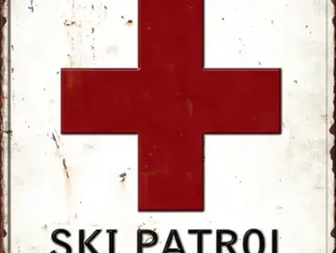 Affiche en métal - Ski patrol