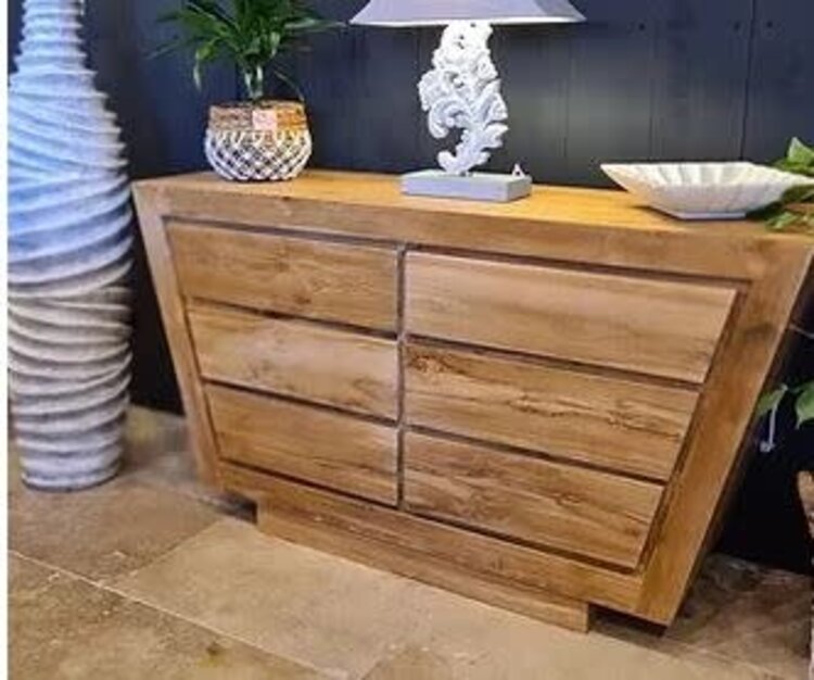 Commode 6 tiroirs en teck