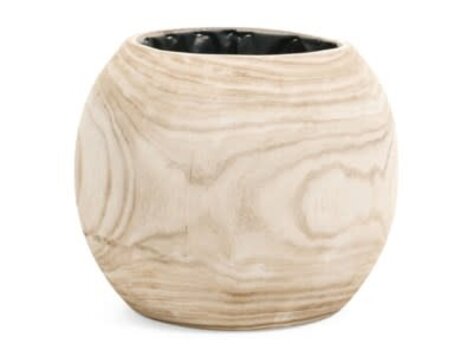 Pot en bois naturel