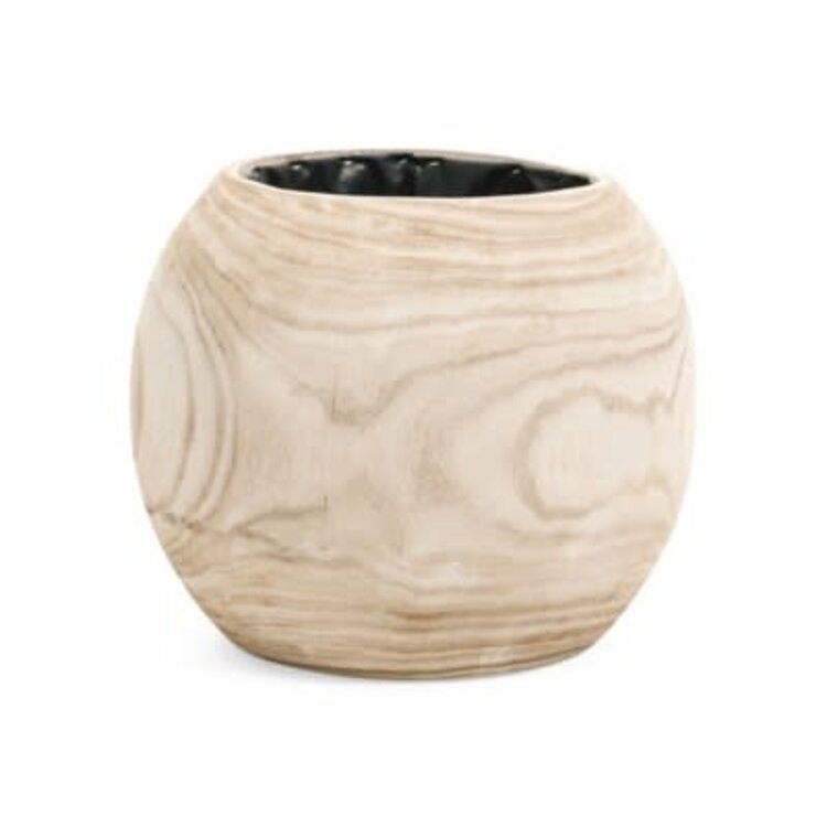 Pot en bois naturel
