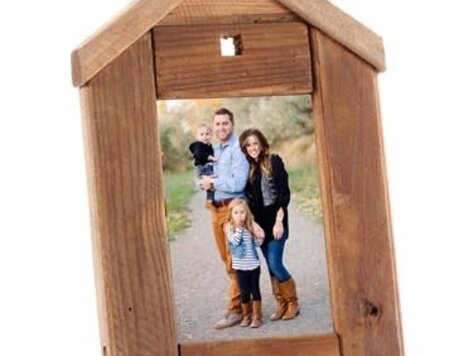 Cadre photo maison 5"x7" mural