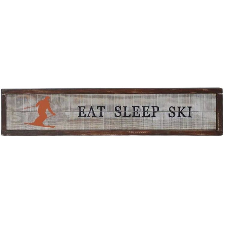 AFFICHE EAT SLEEP SKI