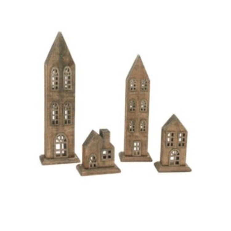 Maison bois rustique 7"H