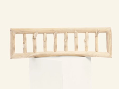 Support mural à 8 crochets