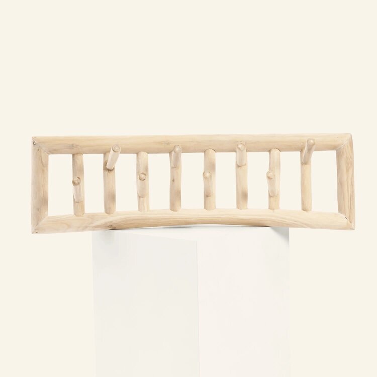 Support mural à 8 crochets