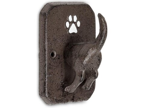 Crochet queue de chien brun & patte