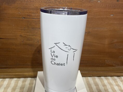 Tumbler isotherme blanc - La Vie de Chalet