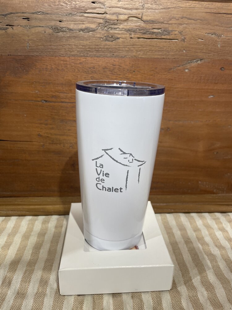 Tumbler isotherme blanc - La Vie de Chalet