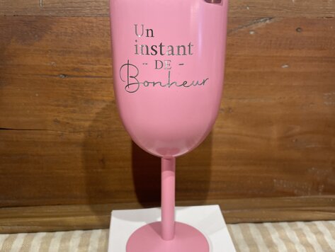 Coupe isotherme rose - Un instant de bonheur