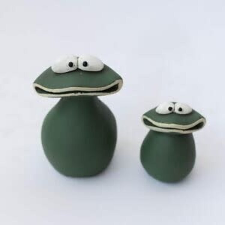 Grenouille verte en ciment-petite