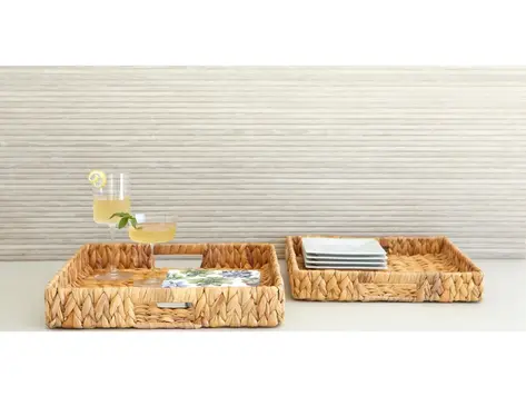 Panier tressé rectangulaire - petit