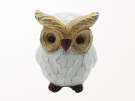 Décoration hibou blanc - petit