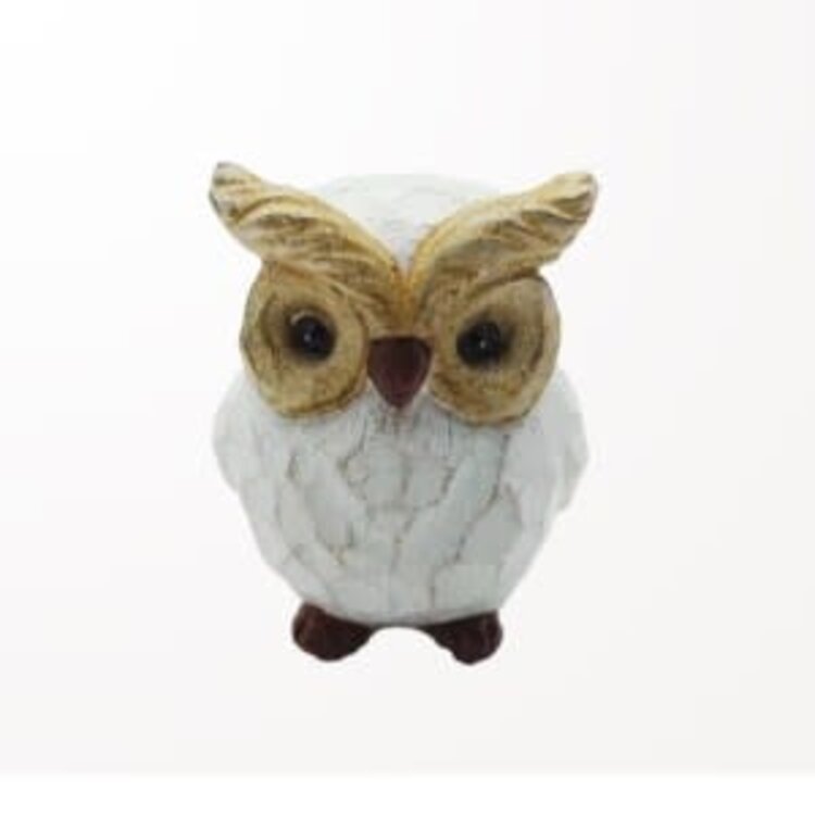 Décoration hibou blanc - petit