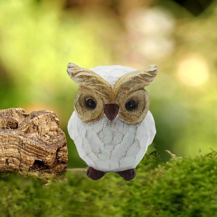 Décoration hibou blanc - Mini