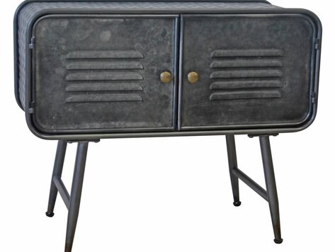 Table console industrielle Luke noir