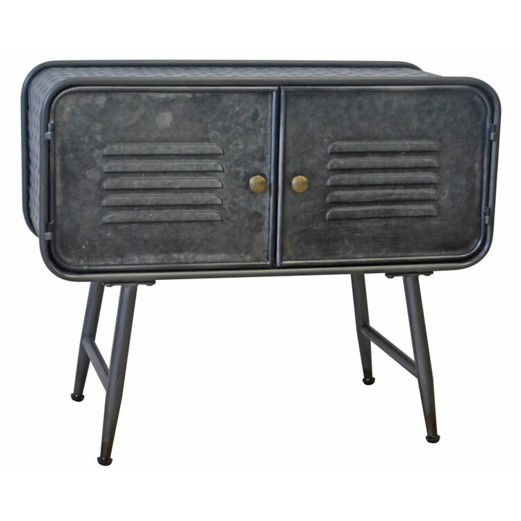 Table console industrielle Luke noir