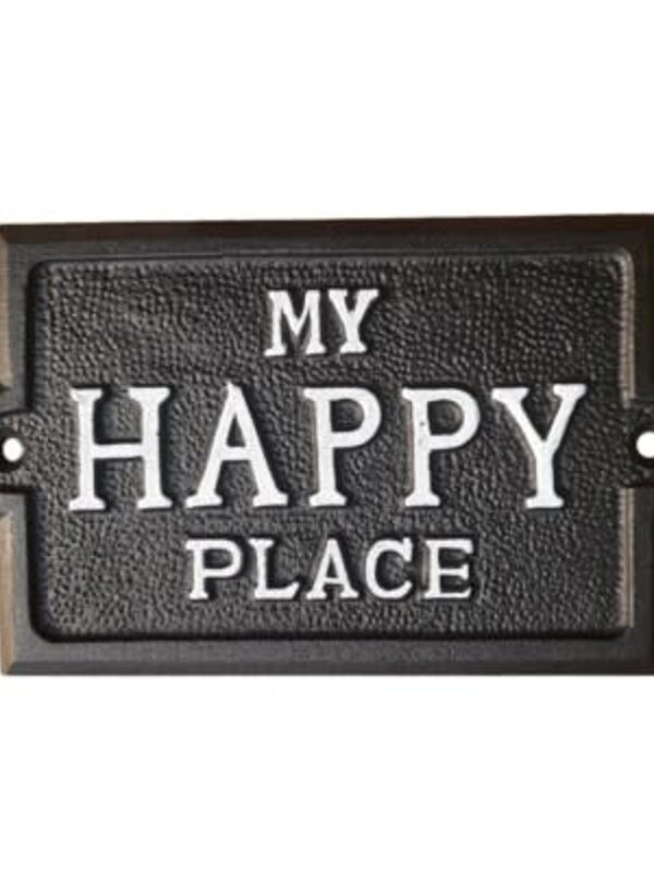 Plaque en fonte - My Happy Place