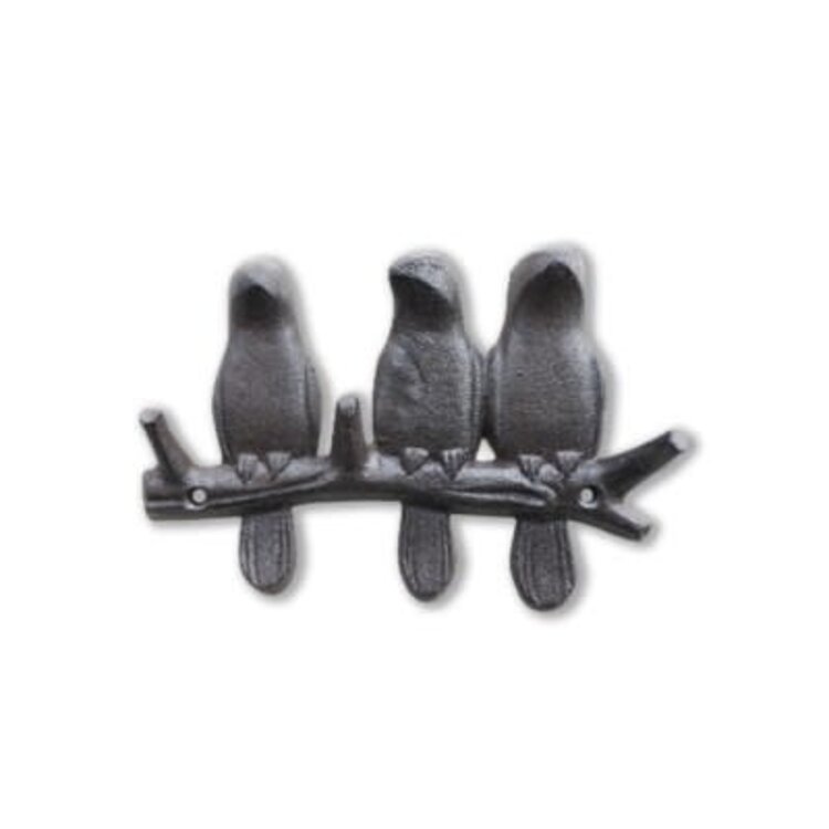 Crochet triple oiseaux brun