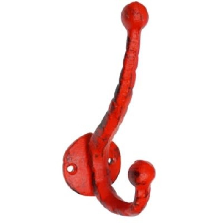 Crochet double rustique rouge