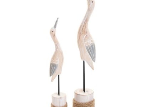 Oiseau de mer sur bûche  15"H