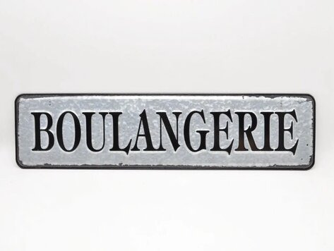 Affiche en métal - Boulangerie