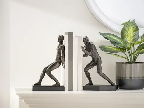 Appui-livres Hommes en résine
