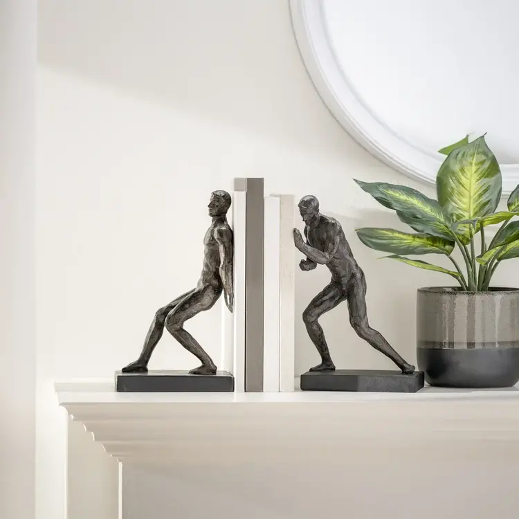 Appui-livres Hommes en résine