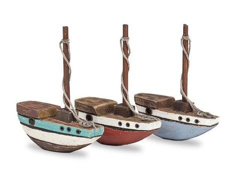 Mini voilier en bois rustique 3 assortiments