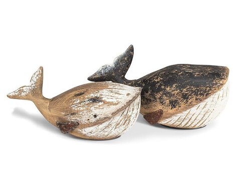Baleine en bois rustique - Grande
