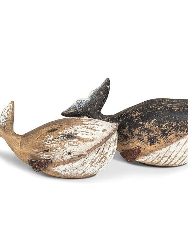 Baleine en bois rustique - Grande