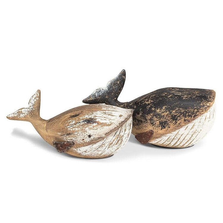 Baleine en bois rustique - Grande