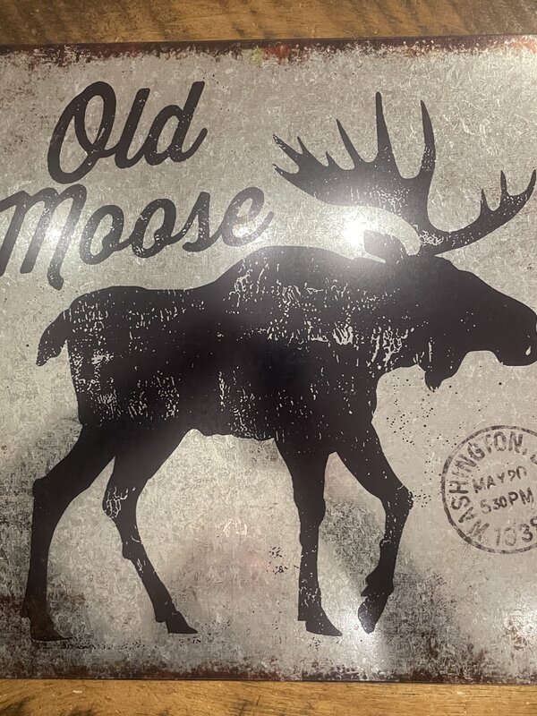 Affiche en métal - Old Moose