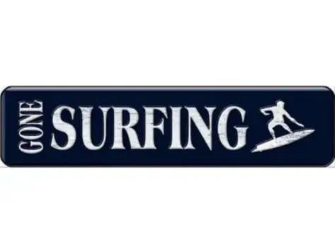 Affiche en métal - Gone surfing